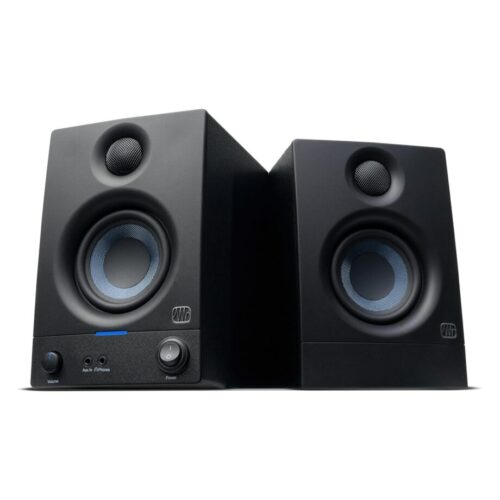 PreSonus - Speakers - Wired - ERIS 3.5 Near Field Studio Monitors Pair Powered Desktop Speakers for Music Production