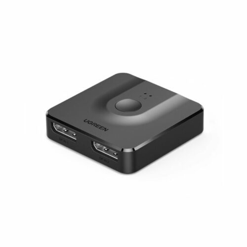 UGreen - Video Cables & Adapters - 60622 CM430, Signal Splitter 2x DisplayPort (input) to 1x DisplayPort (output) 4K / 1080p Switch