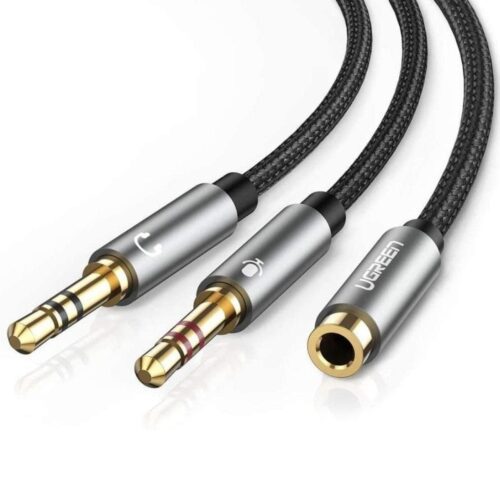 UGreen 20899 3.5Mm Female To 2 Male ×2 Headset Splitter 20Cm in smartx jordan