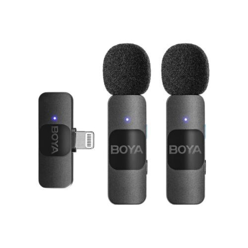 Boya BY-V2 Ultracompact Lightning Dual Wireless Microphones System in jordan smartx amman