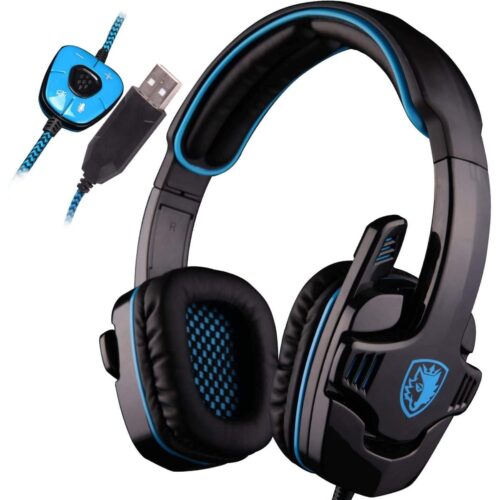 Sades - Gaming Headsets - Wired - SA901 PC Gaming Headset 7.1 Surround Sound Headphones