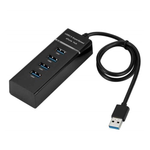 SuperSpeed 4-Port USB 3.0 Hub – Black