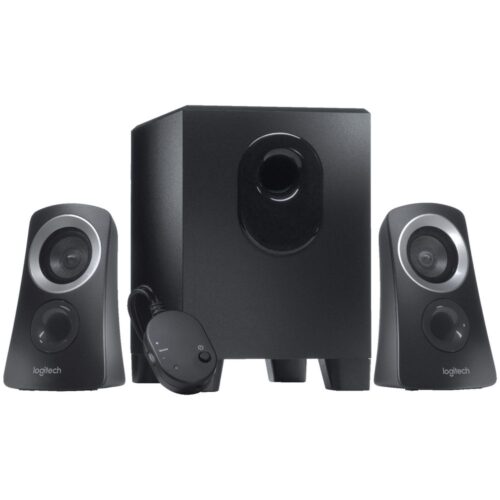 Logitech Z313 2.1 Multimedia Speaker System with Subwoofer, Full Range Audio, 50 Watts Peak Power, Strong Bass, 3.5mm Audio Inputs, PC/PS4/Xbox/TV/Smartphone/Tablet/Music Player - Black in smartx jordan