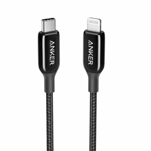 Anker  - Data Cables & Adapters - Powerline+ III MFi Certified USB-C to Lightning Cable - 1.8M - Black