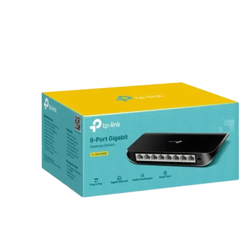 TP-Link TL-SG1008D 8-Port Gigabit 10/100/1000Mbps Desktop Switch IN SMARTX JORDAN