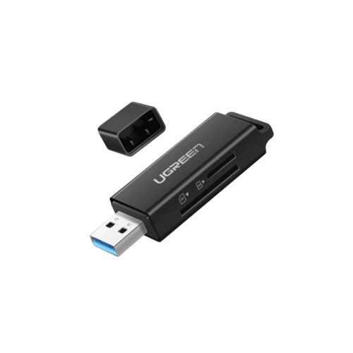 UGreen - Card Readers - 40752 usb 3.0 to tf + sd card readerdual card dual read black
