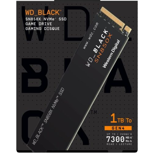 WD_BLACK SN850X 1TB NVMe SSD - M.2 2280, Up to 7,300 MB/s Read speeds, Up to 6,300 MB/s write speeds, Gaming Expansion, High Performance Internal Solid State Drive - WDS100T2X0E in smartx jordan