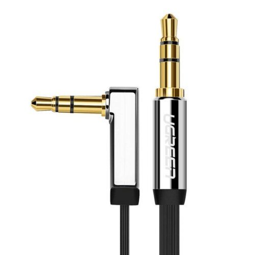 UGreen - Audio Cables & Adapters - 10729 3.5mm Male to 3.5mm Right Angle 3.5mm Aux Cable 5M