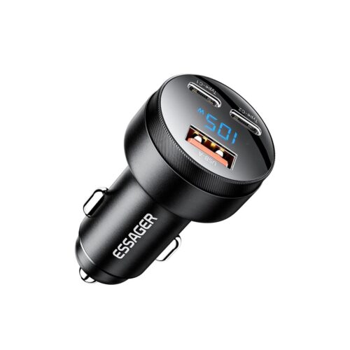 Essager 105W USB C 3-Port Car Charger in smartx jordan
