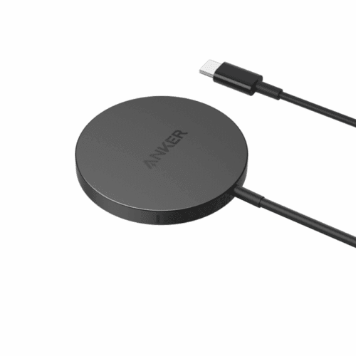 Anker - Wireless Chargers - PowerWave Select+ Magnetic Wireless Charging Pad - Black