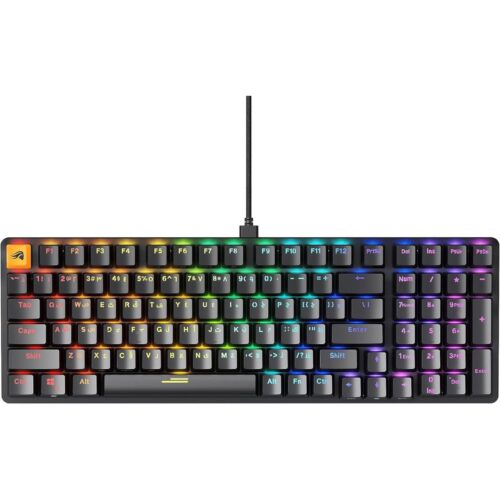GLORIOUS GMMK 2 Gaming Mechanical Keyboard - Hotswap Cherry Mx Style Linear Switches- Full Size Wired Keyword- Double Shot Keycaps, RGB - PC Setup Accessories - 96%, Black in jordan amman smartx