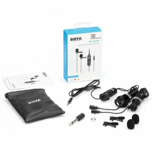 BOYA BY-M1DM Dual Lavalier Universal Microphone smartx in jordan smartx