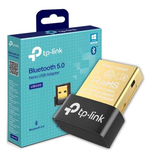 TP-Link USB Bluetooth Adapter for PC - Bluetooth 5.4 Dongle Receiver, Plug and Play, Nano Design, EDR & BLE, Supports Windows 11/10/8.1/7 for Desktop, Laptop, Keyboard, Mouse, etc (UB500) IN SMARTX JORDAN