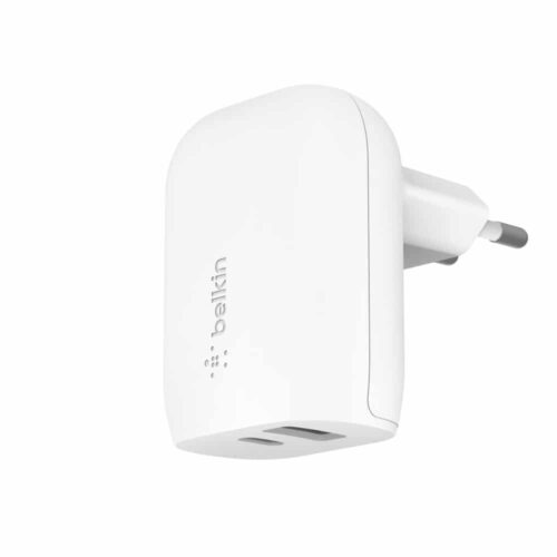 Belkin - Wall chargers - Belkin BOOST↑CHARGE™ 2 Ports USB-C + USB-A charger (30 W)