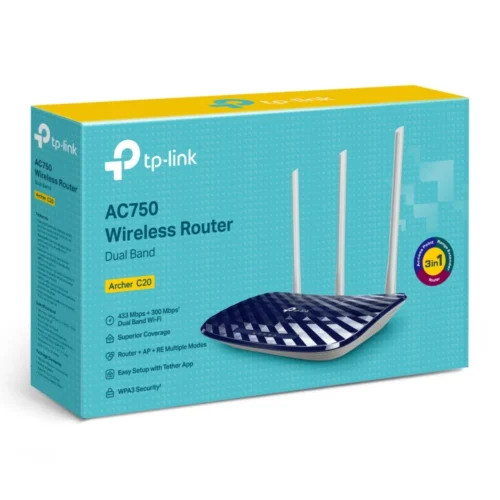 TP-Link Archer C20 AC750 Wireless Dual Band Router – SmartX Jordan