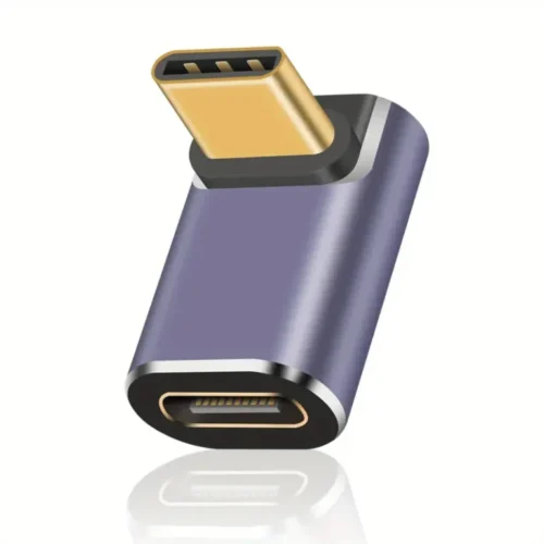 USB Type C Female To Male 90 Degree Adapter Support 100W Charging 40Gbps 8K@60Hz in smartx jordan