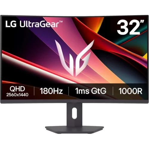 LG 32G600A-B 32" UltraGear™ QHD 1440p 180Hz 1ms AMD FreeSync™ HDR10 Curved - Gaming Monitor in smartx jordan