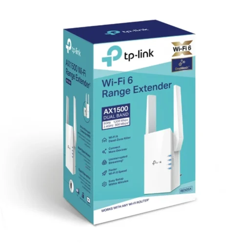 TP-Link RE505X - AX1500 Wi-Fi 6 Range Extender in smartx jordan