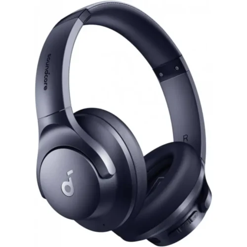 Soundcore by Anker Q20i Hybrid Active Noise Cancelling Headphones, Wireless Over-Ear Bluetooth, 40H Long ANC Playtime, Hi-Res Audio, Big Bass, Customize via an App, Transparency Mode - Blue