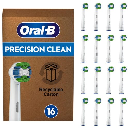 Oral-B Precision Clean Electric Toothbrush Heads with CleanMaximiser Technology – 16 Pack in smartx jordan