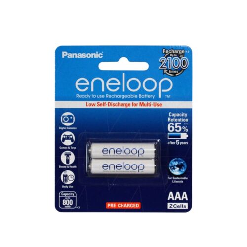 Eneloop 2x AAA 800mAh NiMH Rechargeable Batteries in smartx jordan