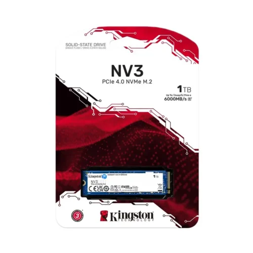 Kingston NV3 1TB M.2 2280 NVMe SSD | PCIe 4.0 Gen 4x4 | Up to 6000 MB/s | SNV3S/1000G in smartx jordan