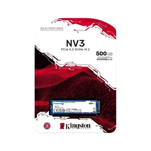 Kingston NV3 500GB M.2 2280 NVMe SSD | PCIe 4.0 Gen 4x4 | Up to 5000 MB/s | SNV3S/500G in smartx jordan
