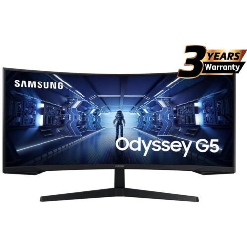 SAMSUNG 34" Odyssey G5 UWQHD (3440 X 1440) VA, HDR10 Gaming Monitor with 1000R Curved Screen, 165Hz, 1ms, FreeSync Premium in smartx jordan