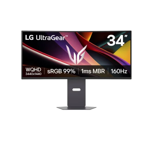 LG 34G600A-B UltraGear™ 34-inch 160Hz WQHD Curved | 160Hz, AMD FreeSync™ Premium- Gaming Monitor in smartx jordan