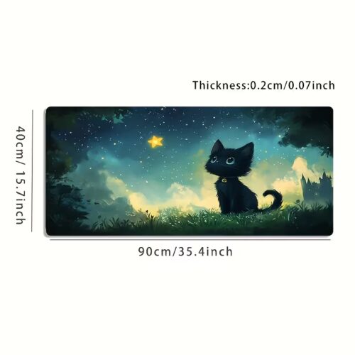 Extra Large Mouse Pad Black 90×40 Non-Slip Washable Rubber in smartx jordan