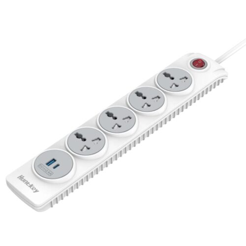 Huntkey Universal Power Strip 4-Sockets + 2-USB, 3M-Power Cord (SZN507C) – UK Plug in smartx jordan