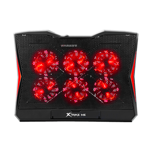 XTRIKE ME FN811 Laptop Cooling Pad Stand – 6 x RED Led Fans – 2 USB Ports – Support UP 17 Inch in smartx jordan