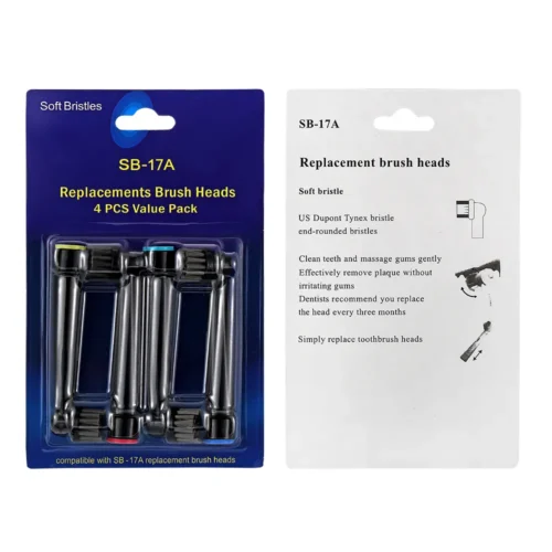 Soft Bristle Toothbrush Electric Toothbrush Heads SB-17A Black in smartx jordan