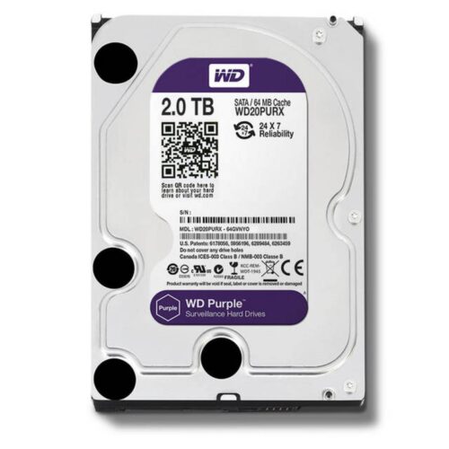Western Digital Purple WD23PURZ 2TB 3.5 Inch SATA 5400RPM Surveillance HDD in smartx jordan